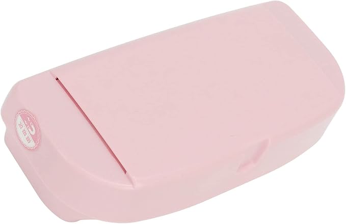 plplaaoo Car Glasses Holder Case Multifunctional Durable ABS Material Sun Visor Sunglasses Storage Organizer Box With Magnetic Clip For Drivers And Car Owners 17x8cm 6.7x3.1in (Pink)