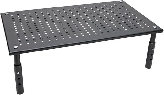 Tripp Lite Computer Monitor Stand, Adjustable Height, 18 x 11 in., Metal, Black (MR1812M)