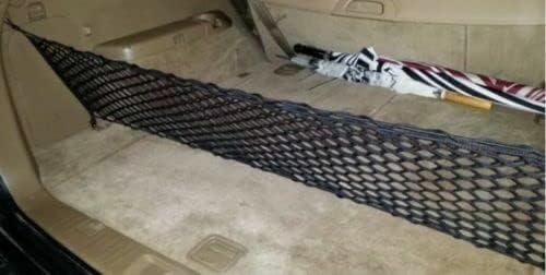 Rear Trunk Organizer Cargo Net for Acura MDX 2001–2006 – Envelope Style Cargo Net for SUV – Premium Mesh Elastic Car Trunk Organizer Vehicle Carrier Storage – Compatible with Acura MDX