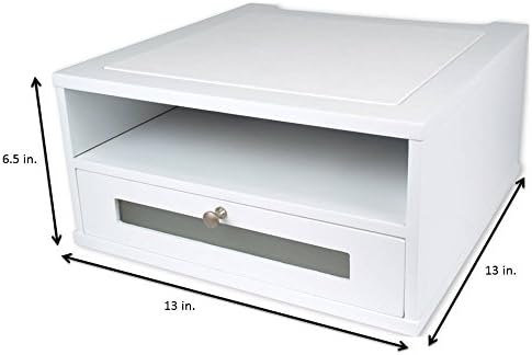 Victor Wood Monitor Riser, W1175 (Pure White)