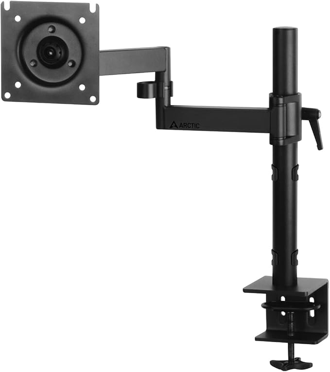 Arctic X1 - Monitor arm for one Monitor, Monitor Stand for up to 40"/43" Ultrawide, up to 10 kg/22 Ibs, Tiltable, Swivelable, Height Adjustable, VESA 75x75/100x100 - Black