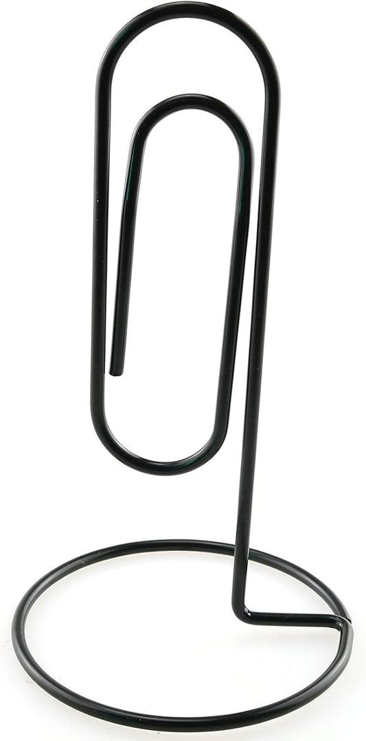 HJ Garden 1PC Black Study Note Holder Office Desk Paper Clip Memo Holder & Organizer, Perfect Office Accessory, Organize and Access Bills