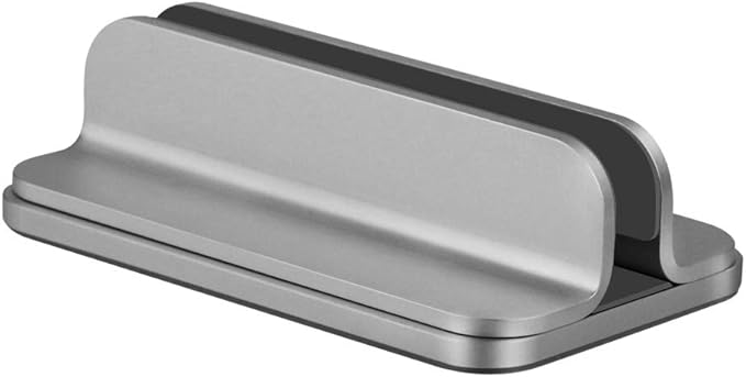 DrewChan Aluminum Vertical Stand with Adjustable Width Base, Fits All MacBook, Surface, Chromebook and Gaming Laptops (up to 17.3")