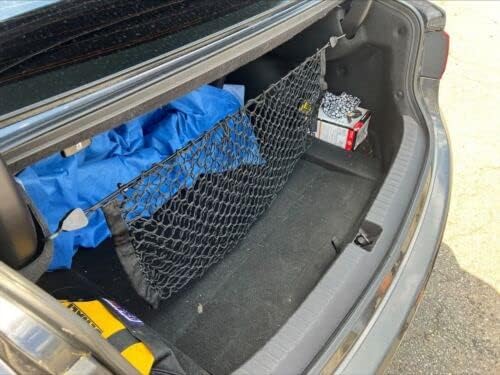 Rear Trunk Organizer Cargo Net for Acura TLX 2015–2025 – Envelope Style Cargo Net for Sedan–Premium Mesh Elastic Car Trunk Organizer Vehicle Carrier Storage–Compatible with Acura TLX