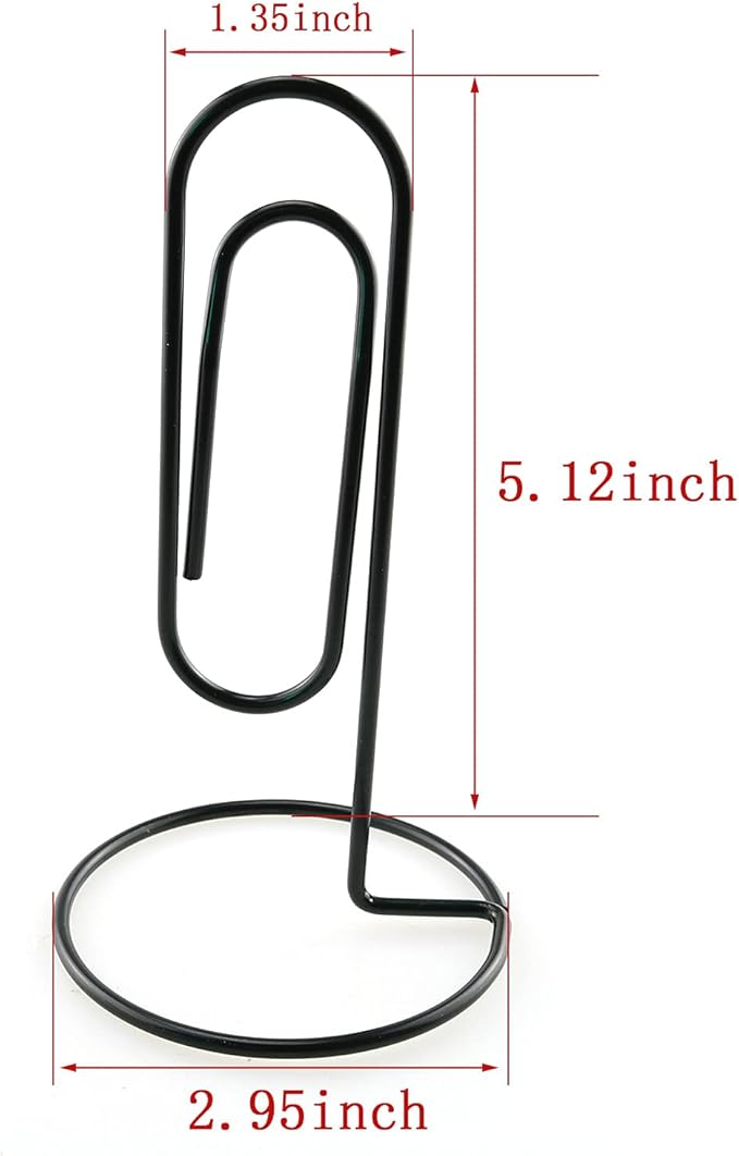 HJ Garden 1PC Black Study Note Holder Office Desk Paper Clip Memo Holder & Organizer, Perfect Office Accessory, Organize and Access Bills