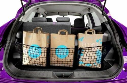 Rear Trunk Organizer Cargo Net for Subaru Outback 2000-2025 – 3 Pockets Envelope Style Cargo Net for Wagon – Premium Mesh Elastic Car Trunk Organizer–Compatible with Outback