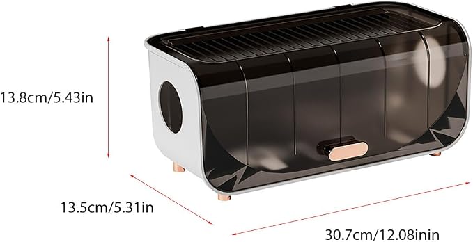Cable Management Box, Cord Organizer Box Power Strip Box Router Storage Box Desk Cord Organizers Cord Hiding Box for Home (Coffee)