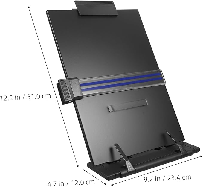 Multi-Functional Desk Stand Receipt Holder Document Stand for Typing Holder for Desk