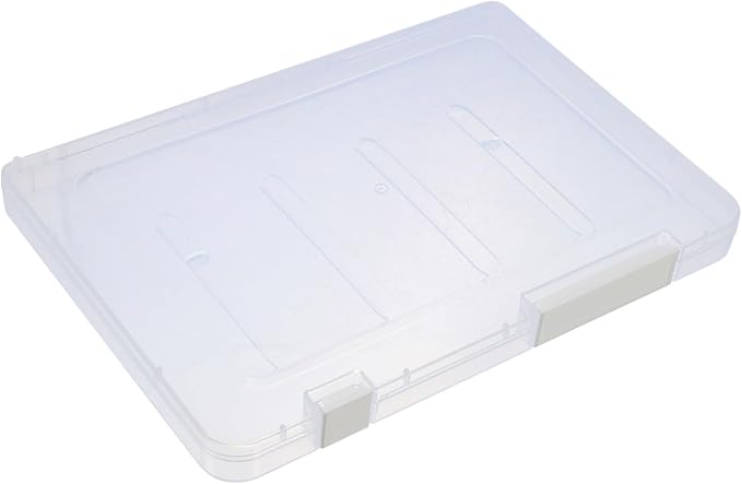 Wear-resistant Plastic Document Box Desktop Storage Organizer for Office Study Living Lightweight File Container with Sturdy Compact Structure Material Document Storage Box