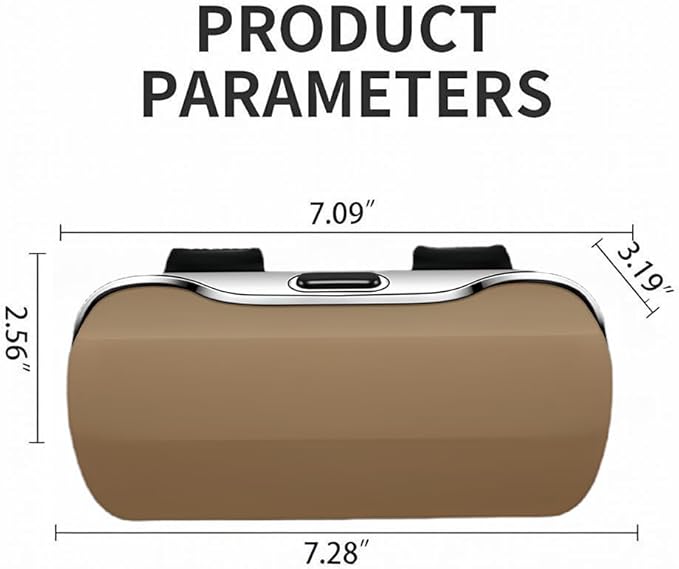 GDQ Sunglasses Holder for Car Visor Glasses Case|Car Sunglass Holder|Eyeglass Holder|Press Silent Shockproof Dustproof (Beige)
