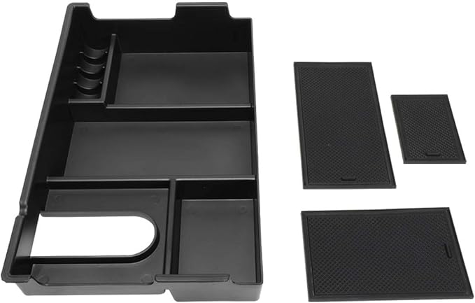 DNA MOTORING ZTL-Y-0008 Center Console Armrest Organizer Tray [for 07-19 Tundra],Black