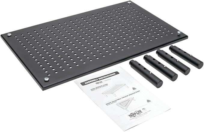 Tripp Lite Computer Monitor Stand, Adjustable Height, 18 x 11 in., Metal, Black (MR1812M)