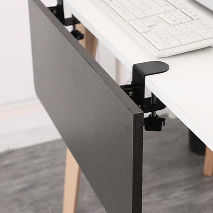 Angoily Foldable Keyboard Hand Support Bracket with Clamp Adjustable Desktop Extension Board 9.84X4.13X1.77In for Home Office Desk Keyboard Tray