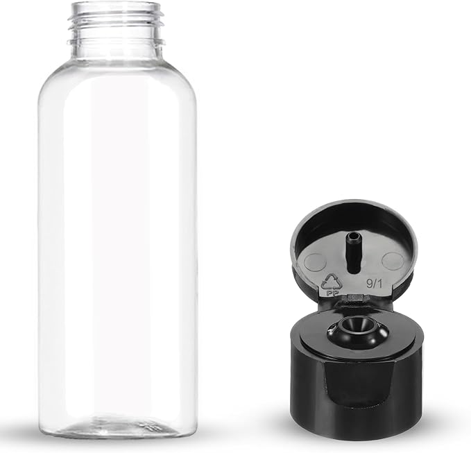 DNSEN 5 Pack 3.4 oz Travel Size Bottles for Toiletries TSA Approved Leak Proof Empty Refillable Liquid Containers with Labels