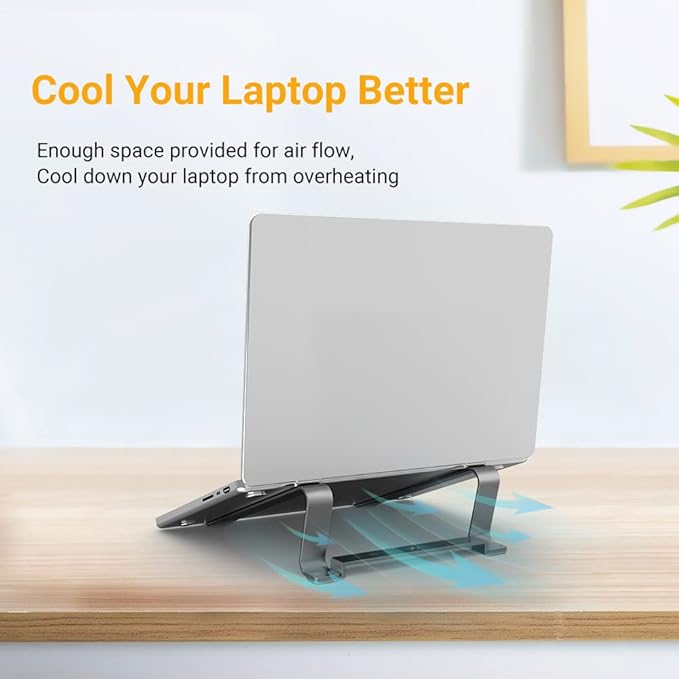 Laptop Stand for MacBook Aluminum Cooling Ergonomic Computer Riser Holder BSL901G