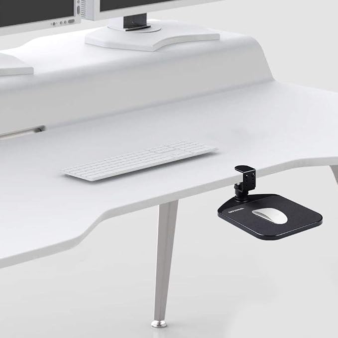 Ergonomic Mouse Platform Under Desk Ergonomic Wrister Mouse Pad (Black)