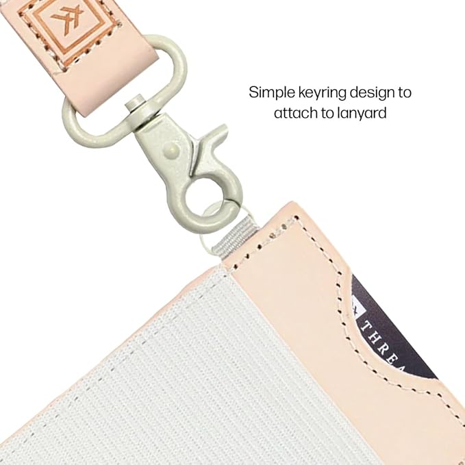 Thread Wallets Ultra Slim Minimalist Leather Card Holder Wallet (Off White)