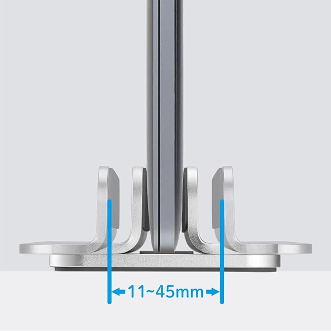 ??ƒ³?°ジ??Kingjim) King Jim NPS25-SL 11-17 Inch Laptop Stand (Portrait), Adjustable Width for Laptops and Tablets