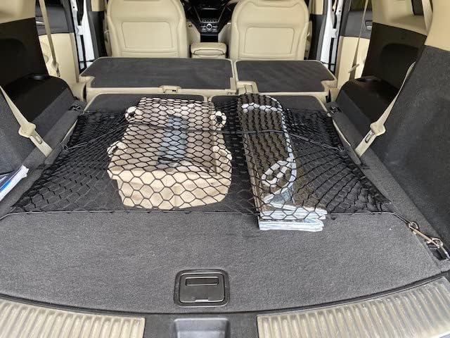 Rear Trunk Organizer Cargo Net for Acura MDX 2014–2020 – (2in1) Envelope/Floor Style Cargo Net for SUV–Premium Mesh Car Trunk Organizer Vehicle Carrier Storage–Compatible with MDX