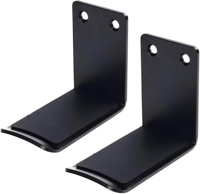 Headphone Holder, Aluminum Alloy Overhead Wall Hook Headset Under-Desk Hanger Stand Compatible with Headphone Sennheiser, Sony, Bose, Beats and AKG - 2 Pack