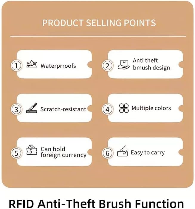 Multi-Functional RFID Passport Wallet,Travel Wallet for Men & Women,With zipper, anti-theft passport holder，Slim Leather Cover for Credit Cards, Tickets, Cash (Grey)