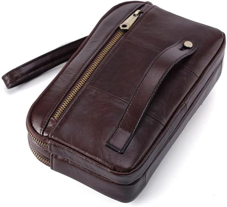 Hebetag Leather Clutch Purse Wallet for Men Organizer Holder Wrist Bag | Organizer, Holder