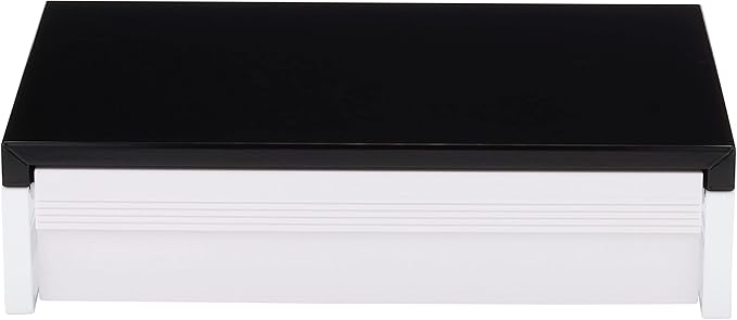 LIHIT LAB Desktop Stand with Drawer, 9.8 x 15.4 x 3.9 Inches, Black (A7341-24)