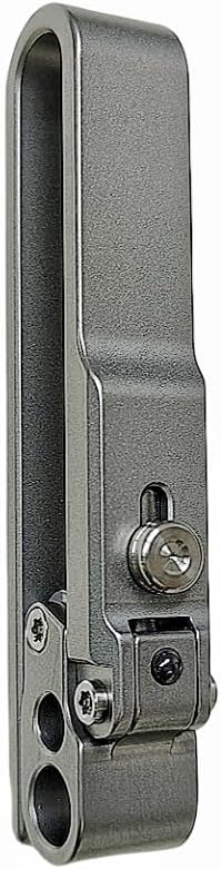 BANG TI Titanium Gr5 Mortise Lock Design Key Ring Clip Keychain for Belts Casual Pants Sweatpants (MB10) Patented