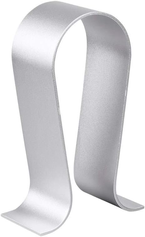 Monoprice Headphone Stand - Silver, Full Aluminum Construction, Solid and Stable, Fits Most Headphones