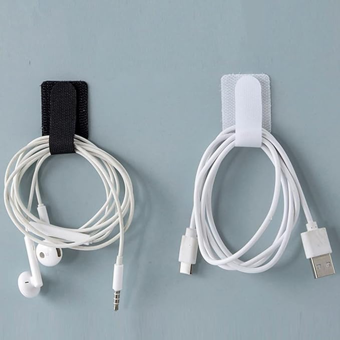 20Pcs Small 3M self Adhesive Wire Organizer Cord Hooks,Cable Wall Clips for Hanging,Wire Holder Clips for Cords,Cable Staples,Extension Cord Clips,Desk Management,Climbing Plant,Light,car Wire Clamps