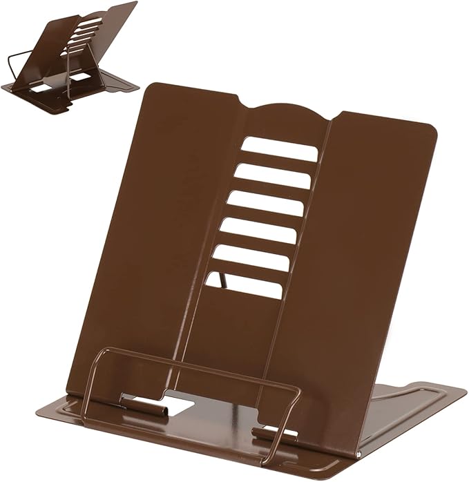 Metal Book Stand Adjustable Book Holder for Reading