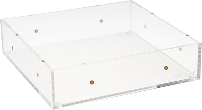 russell+hazel Large Acrylic Drawer Bloc, 6” x 6”, Desktop Organization, Clear, 1 Count, 98144