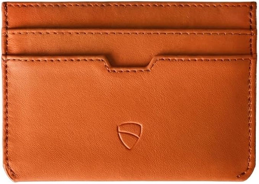 Vaultskin MOORGATE Slim Card Holder – Minimalist Leather Wallet with RFID Blocking, Front Pocket Credit Card Case for Men & Women