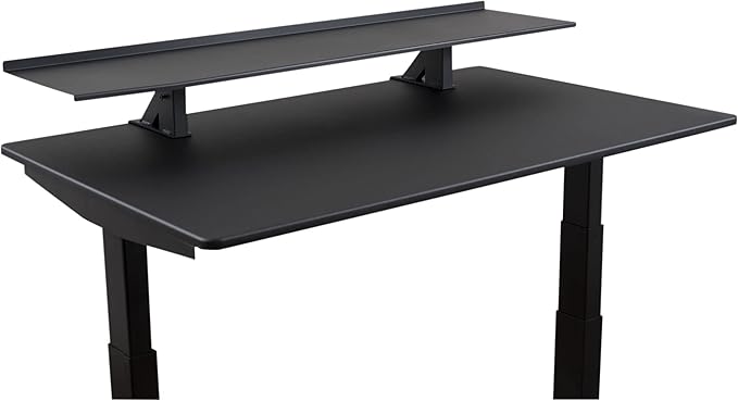 Stand Up Desk Store Clamp-On Adjustable Height Desk Shelf Monitor Stand (48" Wide)