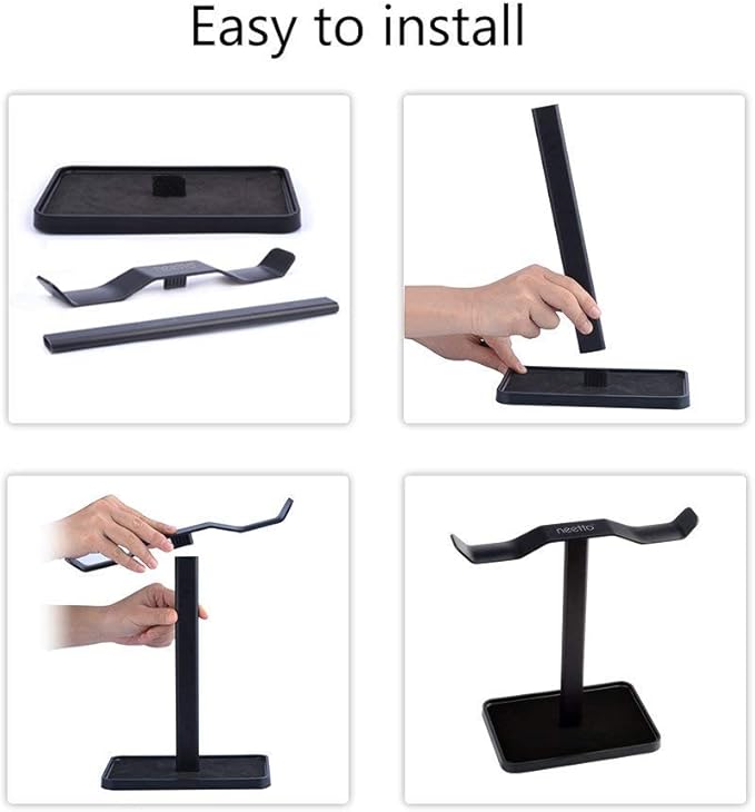 Avantree Neetto HS908 - Dual Headphones Stand for Desk, Aluminum Alloy & Metal Gaming Headsets Holder Hanger