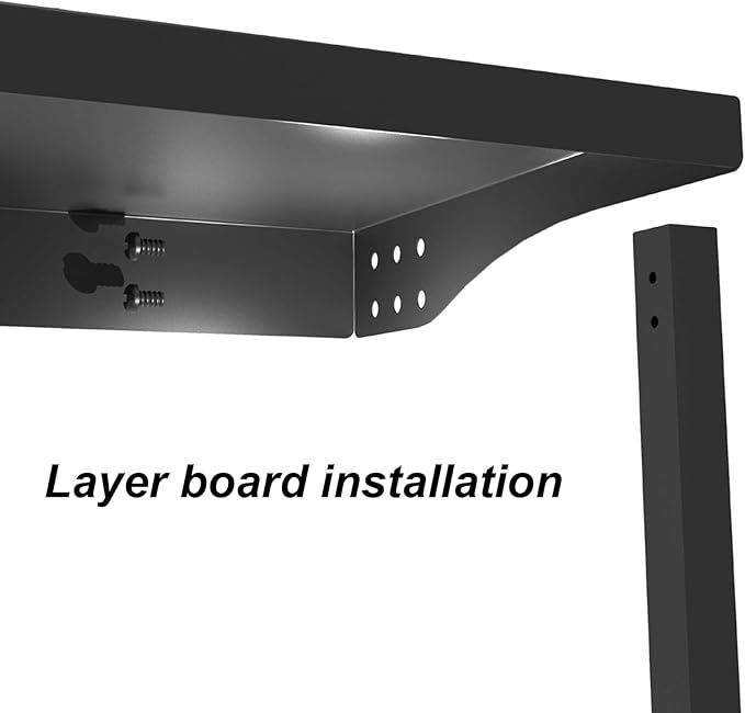 Clamp On Desk Shelf 2 Tier Office Desk Shelves Organizer, Adjustable Above or Under Desk Storage Shelves, Tabletop Book Storage Rack Heavy Duty Desktop Organizer for Working and Gaming Accessories