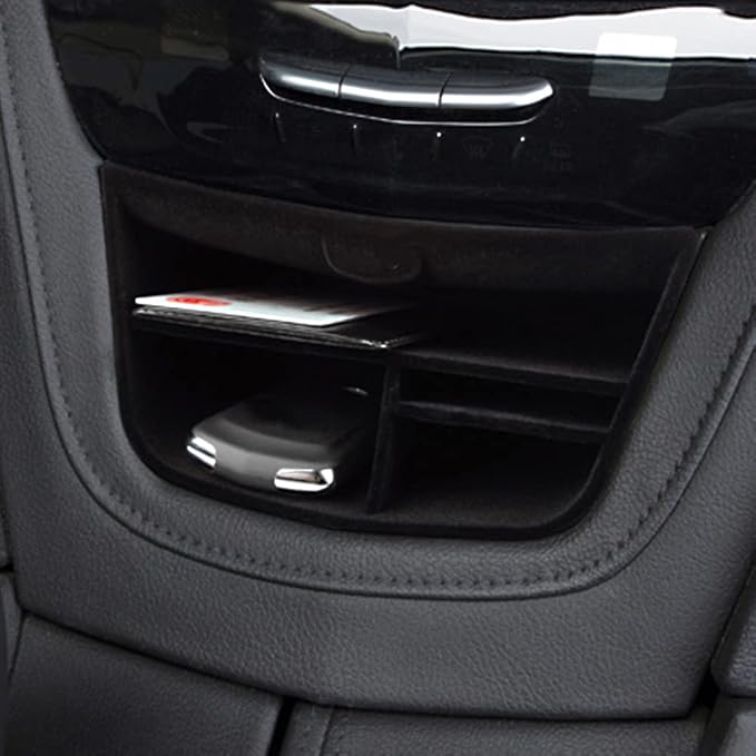 for Cadillac XT5 XT6 accessories Central Console Storage Box Compatible with 2023 2022 2021 2020 2019 2018 2017 2016/ 2023-2020 Insert Flocked Storage Organizer Interior Accessories