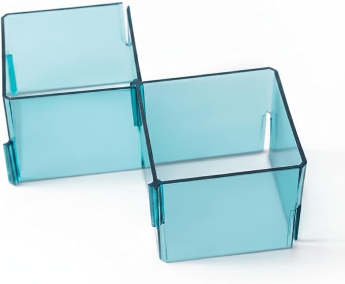 Modular Drawer Dividers Set of 6, Adjustable PP Plastic Organizers for Desk, Kitchen, and Dresser Drawers, 12.6 x 9.4 x 2.4 Inches (Set of 6)