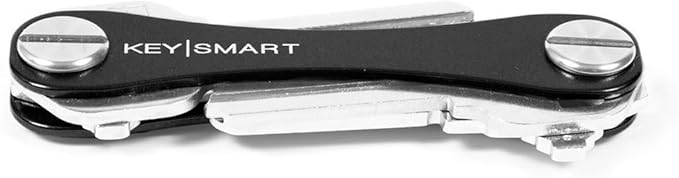KeySmart Compact Key Holder (2-8 Keys, Black)