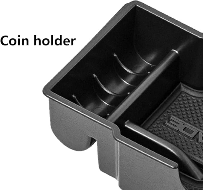 EDBETOS Center Console Organizer Tray Compatible with Jeep Renegade Accessories 2015-2019 2020 2021 2022 2023 Armrest Glove Box Secondary Storage (Black Trim)