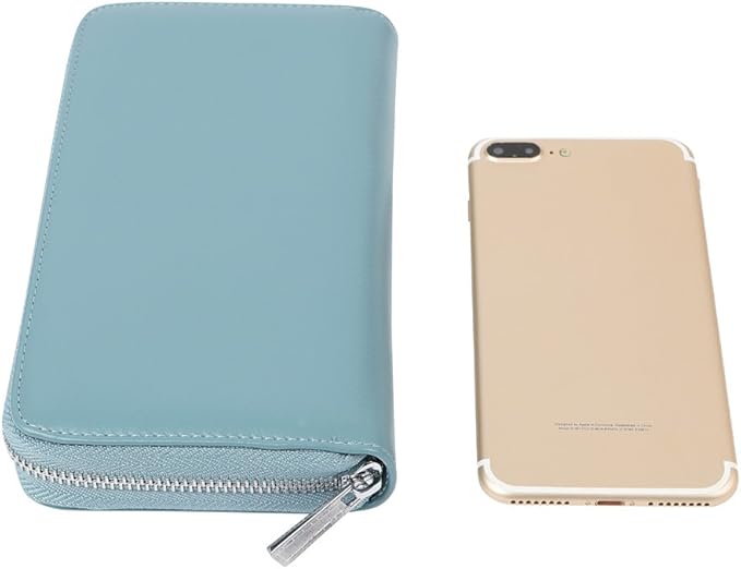 Women 36 Slots RFID Blocking Card Holder Large Long Leather Zipper Organizer Accordion Wallet