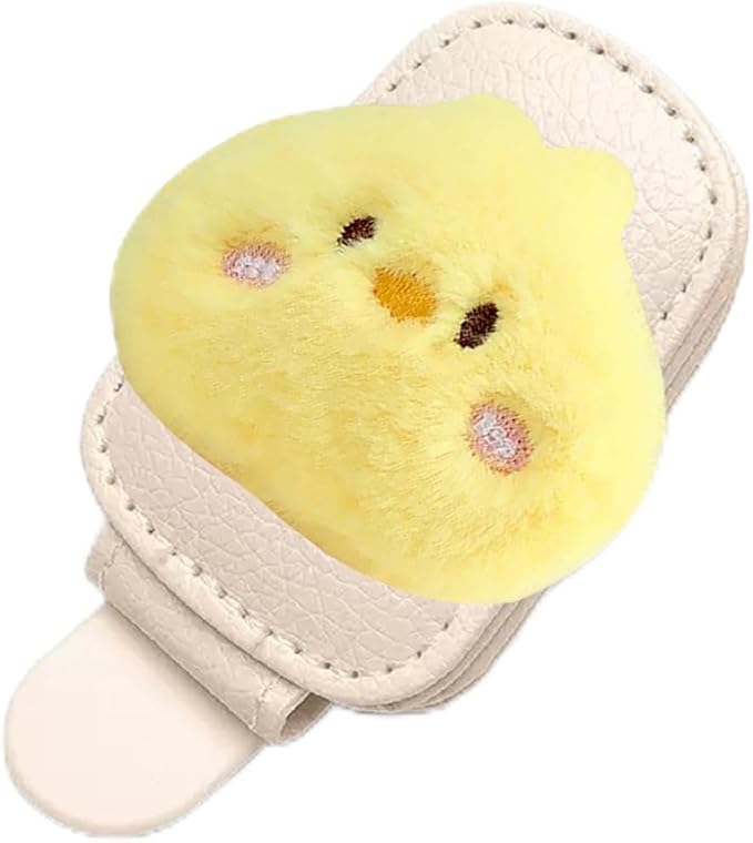 Duck Sunglasses Holder for Car Visor,Magnetic Leather Sunglass Holder,Ticket Card Clip Sunglasses Mount,Ducks Car Decor Visor Accessories Gadgets Duck Loves Gifts for Women,Men,Mom