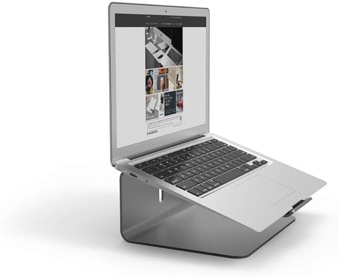 elago L2 Laptop Stand - Ergonomic Design, Premium Aluminum Material, Desk Organization for Laptop Computers (Dark Grey)
