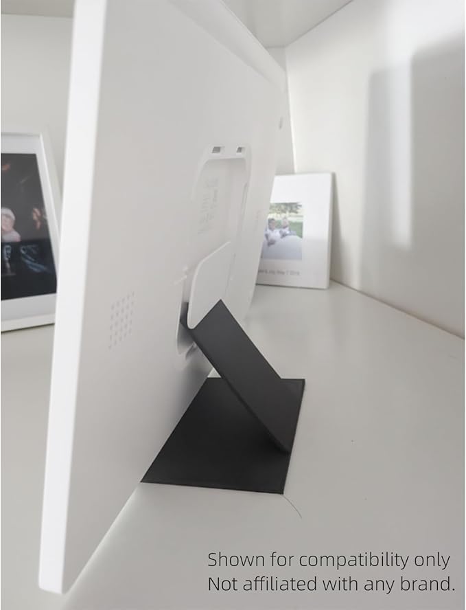 Compatible with Skylight Calendar Max 27'' Digital Display ??Desktop Stand Accessory with Fixed Angle Base, Simple Desk Mount Holder, Built-In Mount Plate, No-Tool Setup for Desk or Countertop