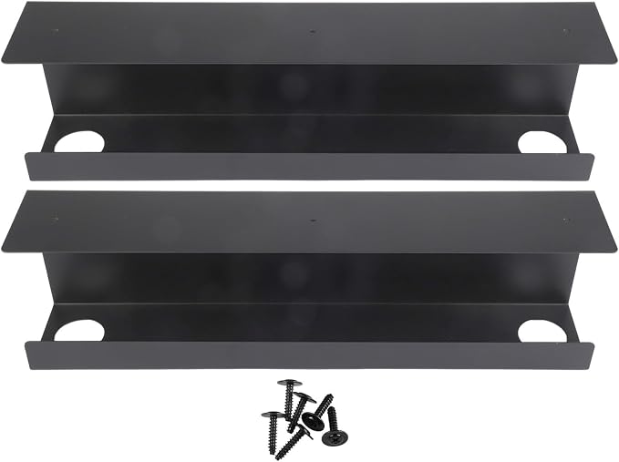Metal Cable Trays for Efficient Under Desk Wire Management Perfect Addition to Any Home Office Setup (Black)
