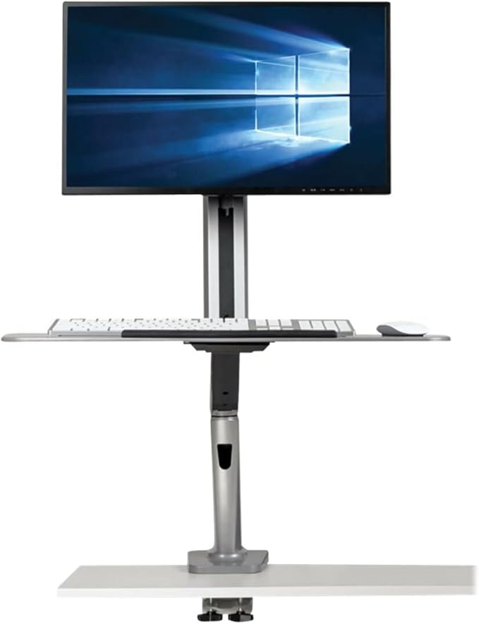 Tripp Lite Desk Mount for Sit Stand Desktop Workstation Height-Adjustable Standing Desk, Single Display (WWSS1332C)