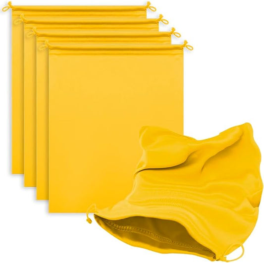 Microfiber Drawstring Bags, Multi-Size Soft Protective Pouches for Shoes, Ski Goggles, Sunglasses, Handbags & Camera Lenses