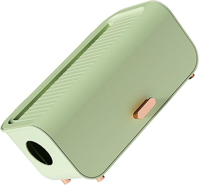 Cable Management Box, Cord Organizer Box with Detachable Base and Ventilation Design, for Hiding Power Strips Chargers Cables (Light Green)