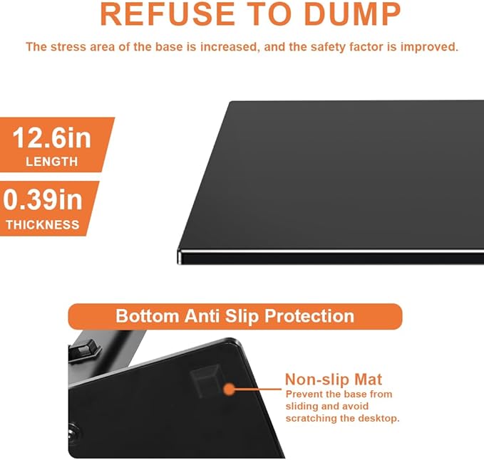 KKTONER Single Computer Monitor Stand Free Standing Desk Vesa Mount for 13 inch to 32 inch Screen Height Adjustable Monitor Mount Swivel Vesa 75*75mm/100*100mm Hold up 77Lbs