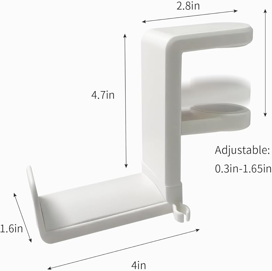 Headphone Hook，Headphone Stand，PC Gaming Headset Holder for Desk，Headset Hook，Desk Headphone Hanger，Desk Hook with 360-Degree Adjustable Rotation